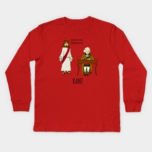 Immanuel Kant Kids Long Sleeve T-Shirt